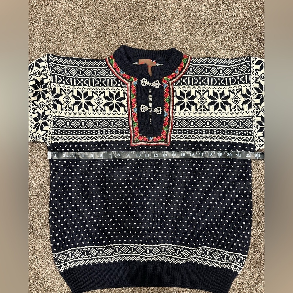 Vintage Christiania Sweaters Pure Wool Norwegian Nordic Sweater M - Picture 11 of 16